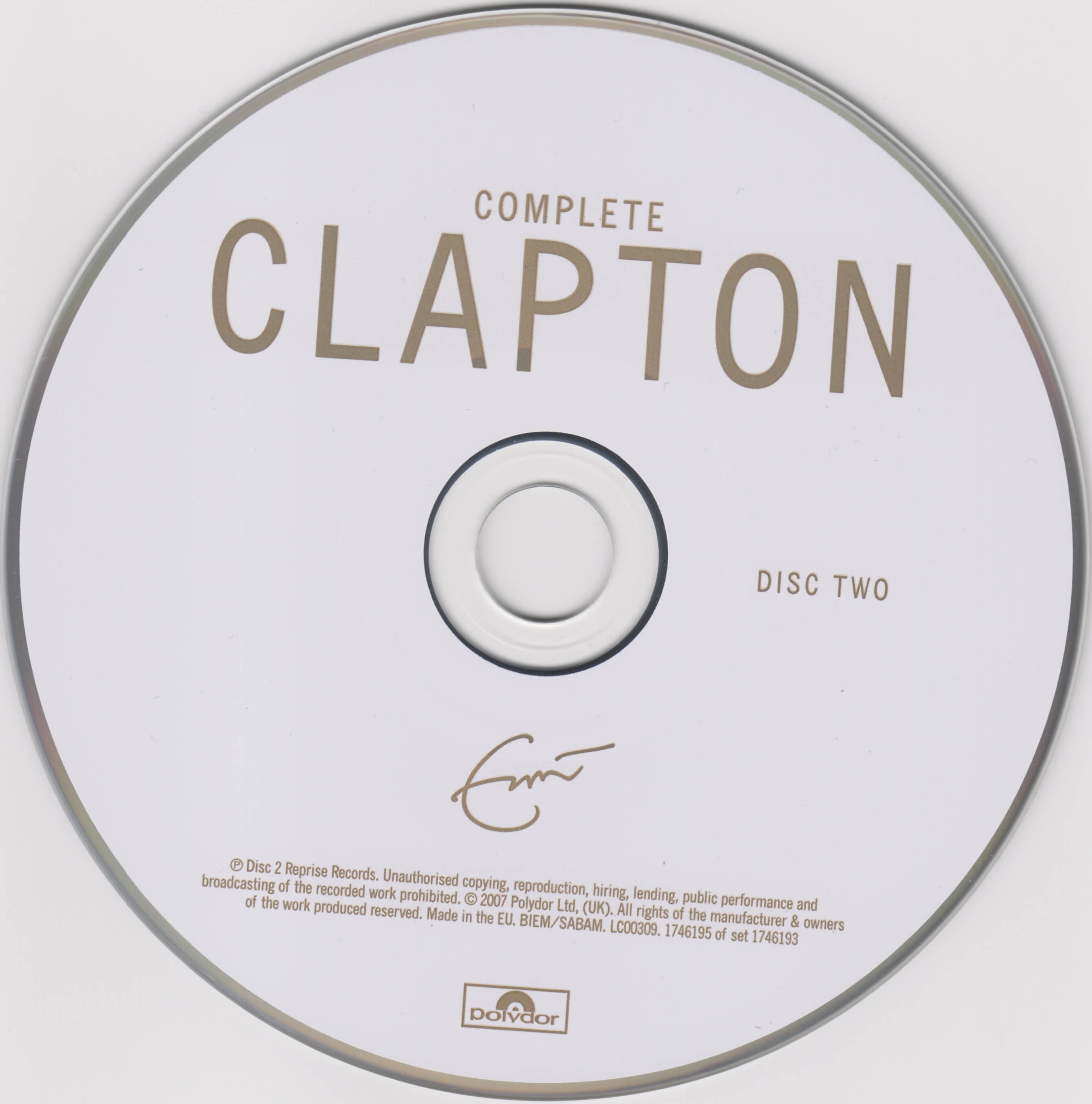 Eric Clapton Complete Clapton [cd2 uk]